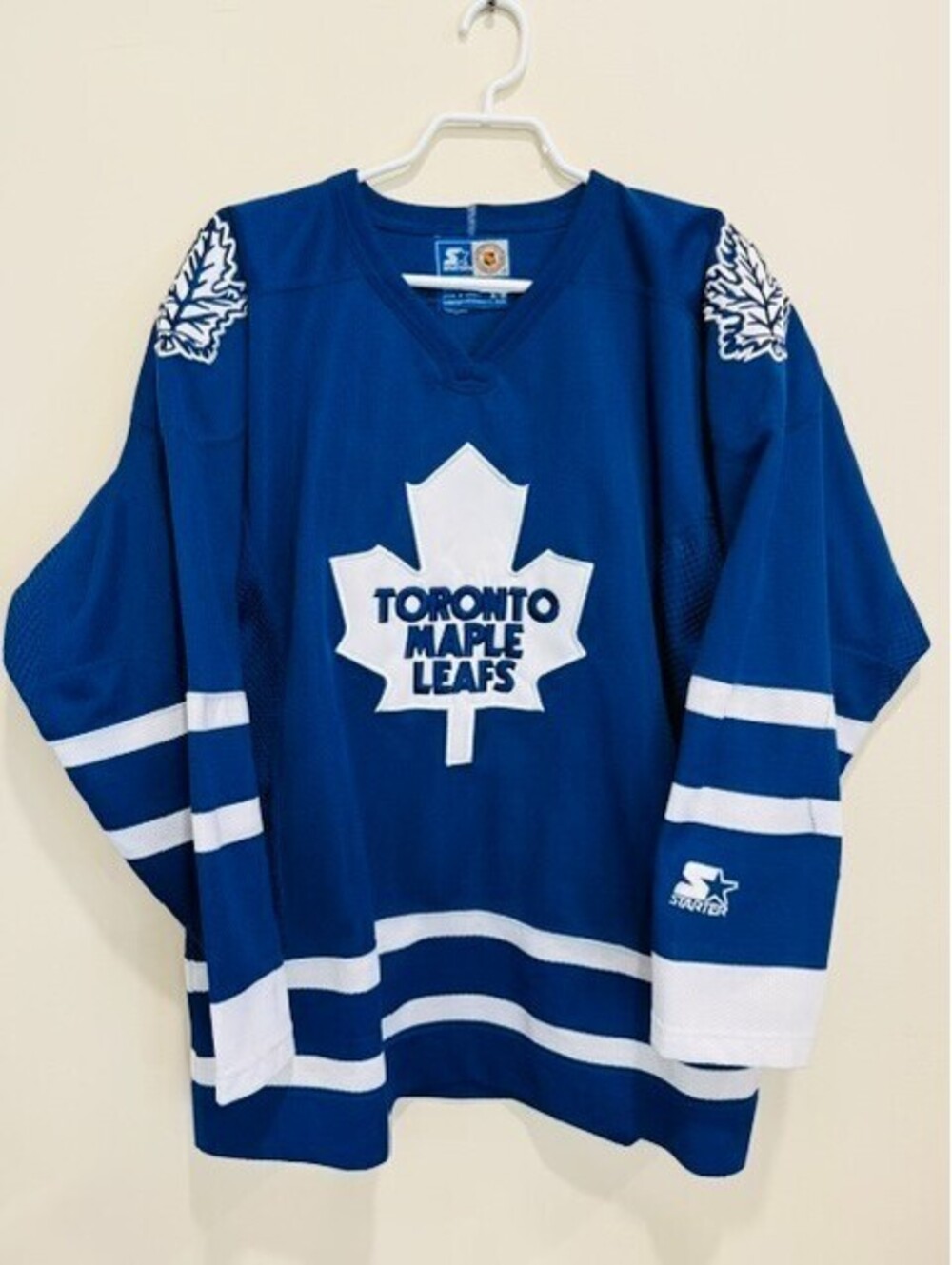 Vintage 90s Toronto Maple Leafs Starter NHL Jersey Men Medium Western Conference